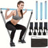 Kit de barre de Pilates réglable avec 4 bandes de résistance, barre de Pilates portable pour l&