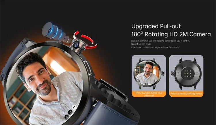 LICHIP 4G DM82 Android Smart Watch Smartwatch Mobile Phone Reloj Inteligente 2025 Fashion Relogio 1.75 Inch AMOLED - Reboot Athletic Power – Santé, Sport et Récupération à domicile