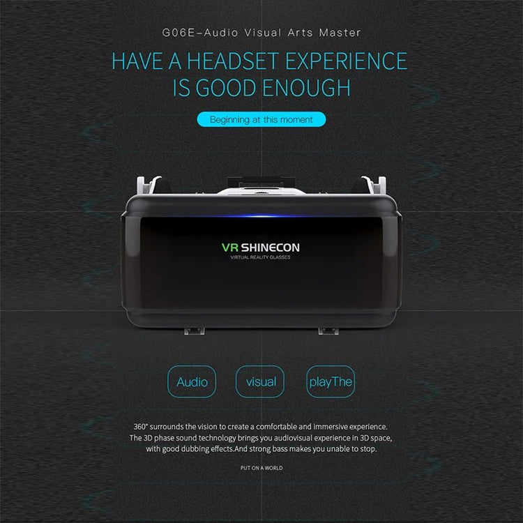 Lunettes de réalité virtuelle 3D Shinecon Viar pour iPhone et Android, casque de réalité virtuelle pour jeux vidéo. - Reboot Athletic Power – Santé, Sport et Récupération à domicile