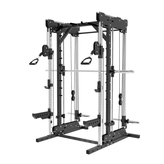 Multifunctional Gym Fitness Equipment 3 in 1 Power Rack Trainer Smith Squats & Bench Press Strength Combined Training Machine - Reboot Athletic Power – Santé, Sport et Récupération à domicile