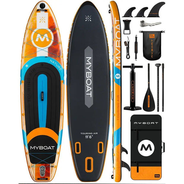 Planche de paddle gonflable étanche Myboat SUB 11'6''x34''x6'' pour adulte, style debout, pêche aquatique avec accessoires SUP сапборд - Reboot Athletic Power – Santé, Sport et Récupération à domicile
