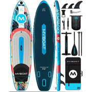 Planche de paddle gonflable étanche Myboat SUB 11'6''x34''x6'' pour adulte, style debout, pêche aquatique avec accessoires SUP сапборд - Reboot Athletic Power – Santé, Sport et Récupération à domicile