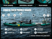 Planche de paddle gonflable étanche Myboat SUB 11'6''x35''x6'' pour adulte, style debout, pêche aquatique avec accessoires SUP сапборд - Reboot Athletic Power – Santé, Sport et Récupération à domicile