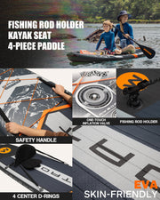 Planche de paddle gonflable Myboat neuve 3,50 m x 89 cm x 15 cm avec accessoires, extra large. - Reboot Athletic Power – Santé, Sport et Récupération à domicile