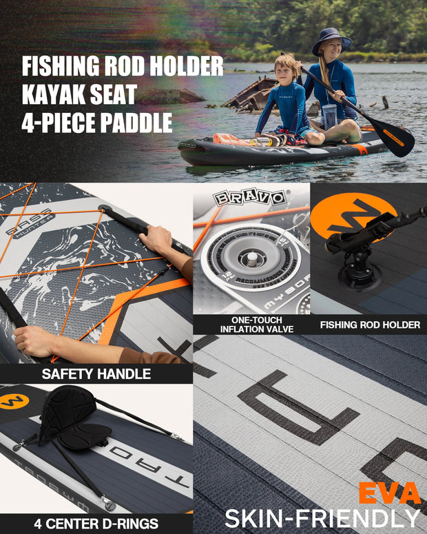 Planche de paddle gonflable Myboat neuve 3,50 m x 89 cm x 15 cm avec accessoires, extra large. - Reboot Athletic Power – Santé, Sport et Récupération à domicile