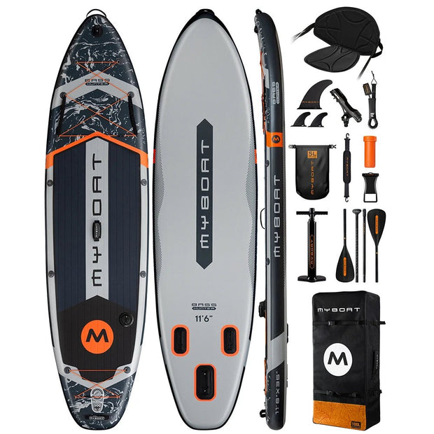 Planche de paddle gonflable Myboat neuve 3,50 m x 89 cm x 15 cm avec accessoires, extra large. - Reboot Athletic Power – Santé, Sport et Récupération à domicile