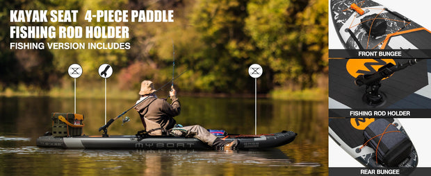 Planche de paddle gonflable Myboat neuve 3,50 m x 89 cm x 15 cm avec accessoires, extra large. - Reboot Athletic Power – Santé, Sport et Récupération à domicile