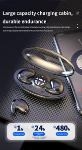 Sleep Invisible Stereo Headset IPX5 Waterproof Wireless Bluetooth Earphone Earbuds with Mic for Phone Bluetooth 5.3 Headphones - Reboot Athletic Power – Santé, Sport et Récupération à domicile