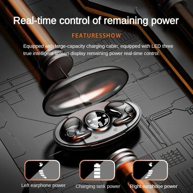 Sleep Invisible Stereo Headset IPX5 Waterproof Wireless Bluetooth Earphone Earbuds with Mic for Phone Bluetooth 5.3 Headphones - Reboot Athletic Power – Santé, Sport et Récupération à domicile