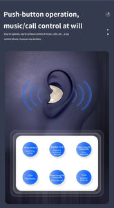 Sleep Invisible Stereo Headset IPX5 Waterproof Wireless Bluetooth Earphone Earbuds with Mic for Phone Bluetooth 5.3 Headphones - Reboot Athletic Power – Santé, Sport et Récupération à domicile