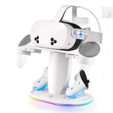 Station de charge tout - en - un Factory pour accessoires VR 2/3/3S compatible VR, AR et MR. Comprend un chargeur pour manettes, un support et un rangement pour casque. - Reboot Athletic Power – Santé, Sport et Récupération à domicile