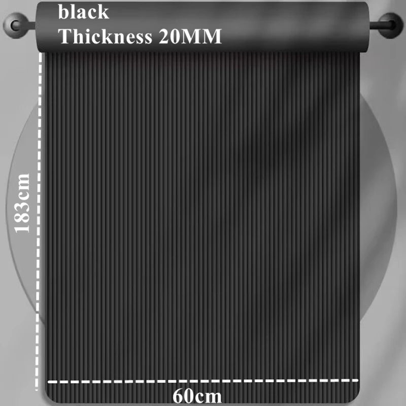 Thicken 183x60cm NBR Yoga Mat Moisture - proof 20mm Thick Outdoor Non - Slip Durable Camping Picnic Mat Exercise Gym Fitness Workout - Reboot Athletic Power – Santé, Sport et Récupération à domicile