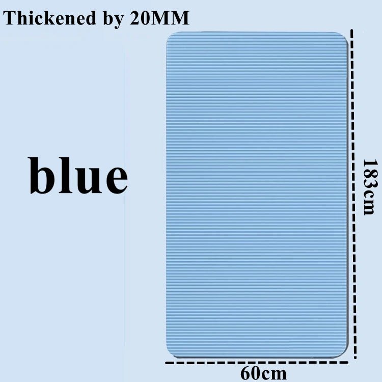 Thicken 183x60cm NBR Yoga Mat Moisture - proof 20mm Thick Outdoor Non - Slip Durable Camping Picnic Mat Exercise Gym Fitness Workout - Reboot Athletic Power – Santé, Sport et Récupération à domicile