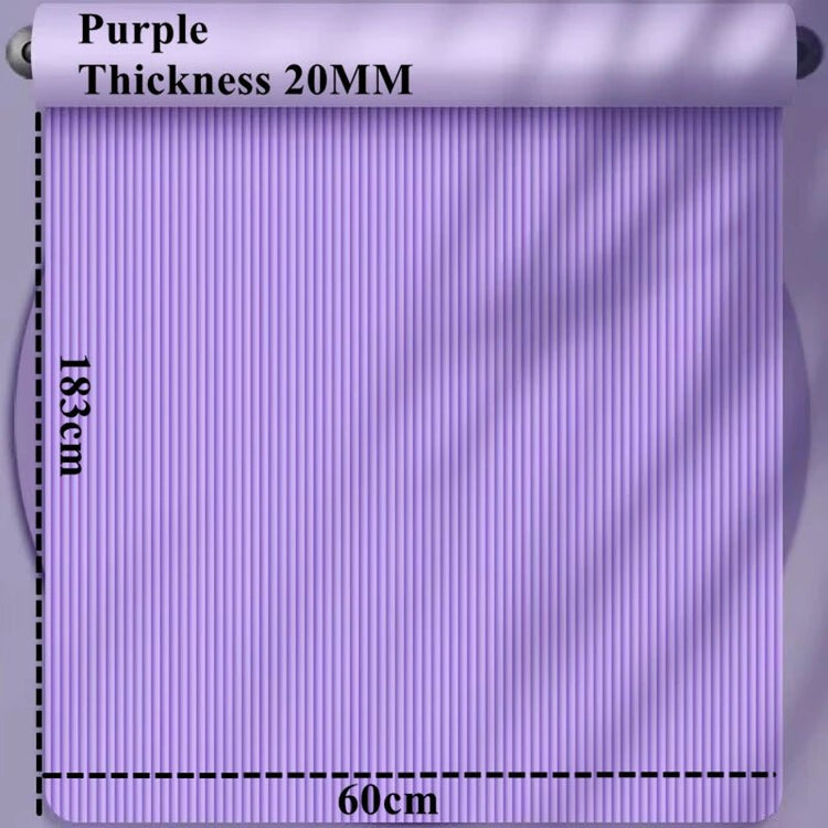 Thicken 183x60cm NBR Yoga Mat Moisture - proof 20mm Thick Outdoor Non - Slip Durable Camping Picnic Mat Exercise Gym Fitness Workout - Reboot Athletic Power – Santé, Sport et Récupération à domicile