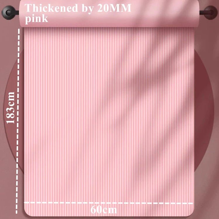 Thicken 183x60cm NBR Yoga Mat Moisture - proof 20mm Thick Outdoor Non - Slip Durable Camping Picnic Mat Exercise Gym Fitness Workout - Reboot Athletic Power – Santé, Sport et Récupération à domicile