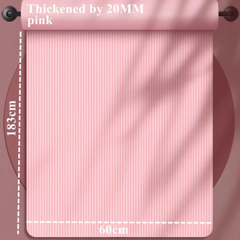 Thicken 183x60cm NBR Yoga Mat Moisture - proof 20mm Thick Outdoor Non - Slip Durable Camping Picnic Mat Exercise Gym Fitness Workout - Reboot Athletic Power – Santé, Sport et Récupération à domicile