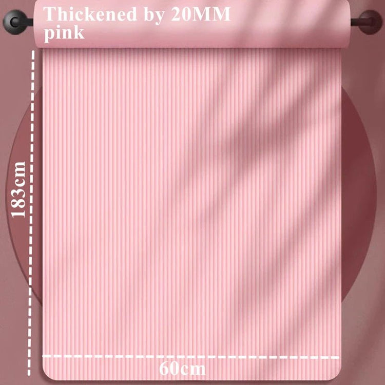 Thicken 183x60cm NBR Yoga Mat Moisture - proof 20mm Thick Outdoor Non - Slip Durable Camping Picnic Mat Exercise Gym Fitness Workout - Reboot Athletic Power – Santé, Sport et Récupération à domicile