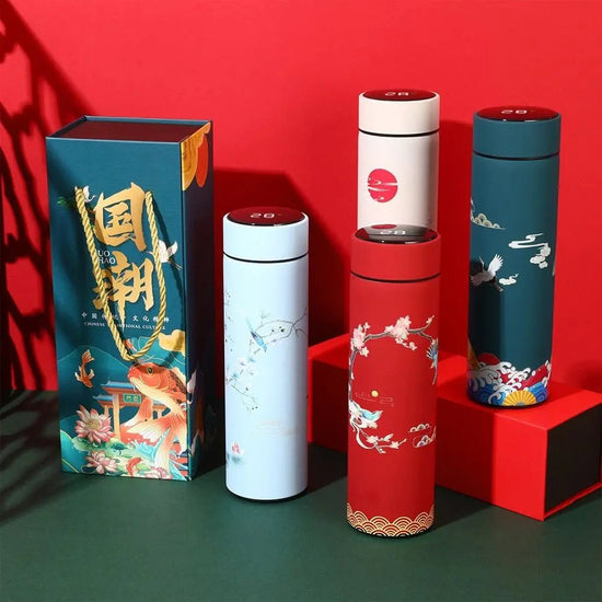 Vacuum Flasks LED Display Miniature Water Bottle Chinese Style Thermos cup Intelligent Temperature Display Premium Travel Mug - Reboot Athletic Power – Santé, Sport et Récupération à domicile
