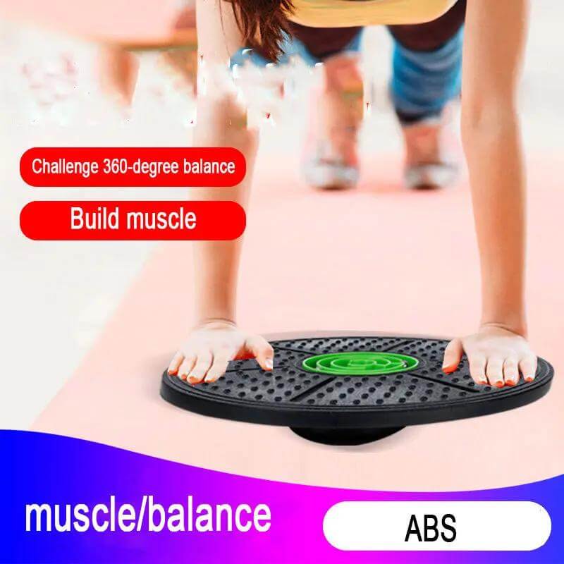 Yoga Balance Board Disc Stability Round Plates Exercise Trainer for Fitness Sports Waist Wriggling Fitness Balance Board - Reboot Athletic Power – Santé, Sport et Récupération à domicile