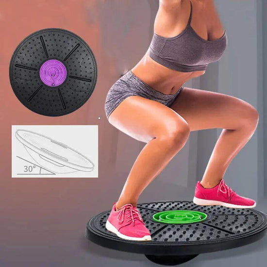 Yoga Balance Board Disc Stability Round Plates Exercise Trainer for Fitness Sports Waist Wriggling Fitness Balance Board - Reboot Athletic Power – Santé, Sport et Récupération à domicile
