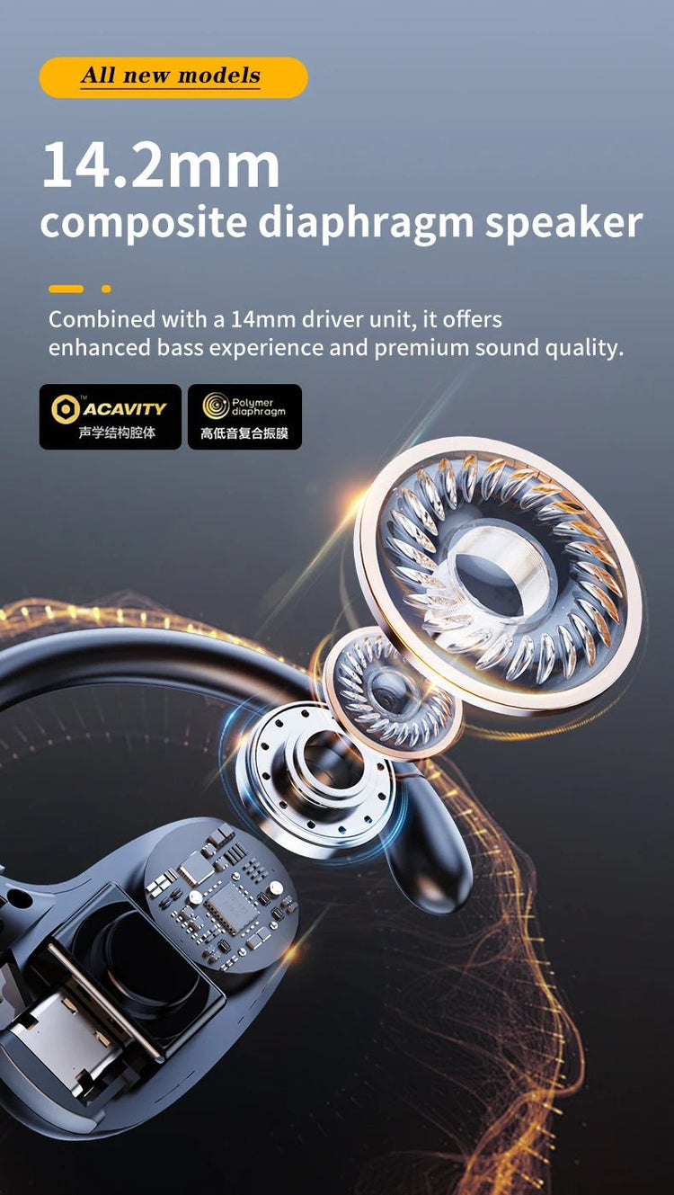 Z66 wireless earhook OWS open Bluetooth headset single ear non - in - ear air conduction headset with microphone sports headset - Reboot Athletic Power – Santé, Sport et Récupération à domicile