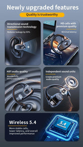 Z66 wireless earhook OWS open Bluetooth headset single ear non - in - ear air conduction headset with microphone sports headset - Reboot Athletic Power – Santé, Sport et Récupération à domicile