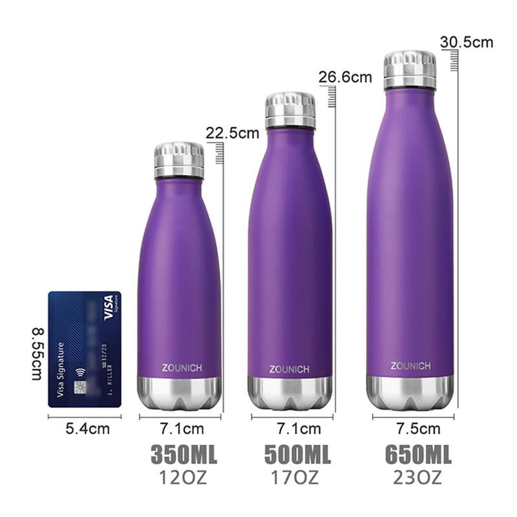 ZORRI Double - Wall Insulated Vacuum Flask Tea Milk Travel Mug Water Bottle Thermos Bottles Thermcup 350ml/500ml/650ml - Reboot Athletic Power – Santé, Sport et Récupération à domicile